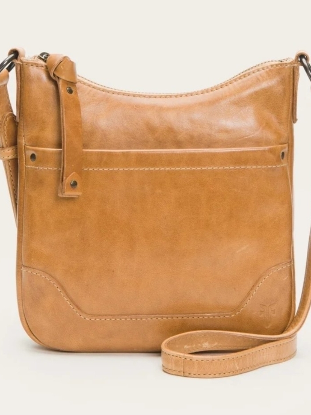 Frye Cognac Leather Crossbody Bag